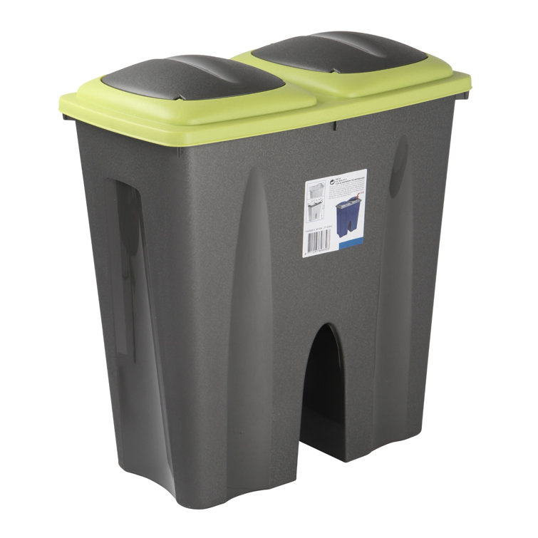 Symple Stuff Plastic 50 Litre Touch Top Rubbish Bin & Reviews Wayfair.ie